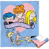 cartoon Networks Ed Edd n Eddy Silk Touch Throw Blanket, 50 x 60, Uh Oh Kranker Sisters(D0102H21QK7)