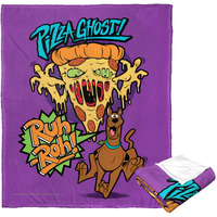 Warner Bros Scooby-Doo Silk Touch Throw Blanket, 50 x 60, Pizza ghost(D0102H212TV)