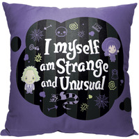 WB-Beetlejuice, Strange and Unusual Friends, Printed Throw Pillow, 18"x18"