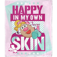 Hasbro Potato Head Silk Touch Throw Blanket, 50 x 60, Happy in my Own Skin(D0102H21LSW)