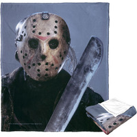 Friday the 13th Silk Touch Throw Blanket, 50 x 60, Jason Voorhees(D0102H212FV)