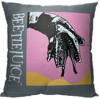 WB-Beetlejuice, Devoured Printed Throw Pillow, 18"x18"