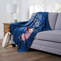 cartoon Networks courage the cowardly Dog Silk Touch Throw Blanket, 50 x 60, Where is Everyone(D0102H21QTV)