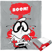 cartoon Networks Dexters Laboratory Silk Touch Throw Blanket, 50 x 60, Boom(D0102H21Q6A)