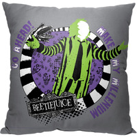 WB-Beetlejuice, Make My Millenium Printed Throw Pillow, 18"x18"