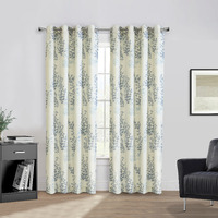 Lana Light Filtering Grommet Curtain Panel 50 x 84 in Blue