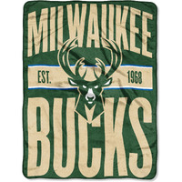 Bucks OFFIcIAL NBA clear Out Micro Raschel Throw Blanket 46 x 60(D0102H94YcV)
