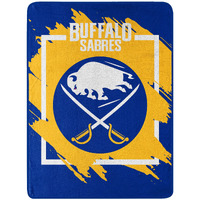 Sabres OFFIcIAL NHL Run Micro Raschel Throw Blanket 46 x 60(D0102H94TP7)