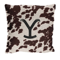 Yellowstone Cattle Brand 20" Jacquard Pillow
