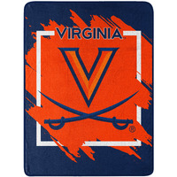 VIRgINIA OFFIcIAL NcAA Halftone Micro Raschel Throw Blanket 46 x 60(D0102H942VW)