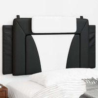 vidaXL Headboard Cushion Black and White 39.4 Faux Leather