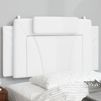 vidaXL Headboard Cushion White 39.4 Faux Leather
