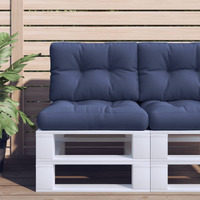 vidaXL Pallet Cushion Navy Blue 19.7x15.7x4.7 Fabric