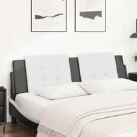 vidaXL Headboard Cushion White and Black 72 Faux Leather