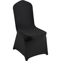 VEVOR Stretch Spandex Folding Chair Covers, Universal Fitted Chair Cover, Removable Washable Protective Slipcovers, for Wedding, Holiday, Banquet, Party, Celebration, Dining (30PCS Black)