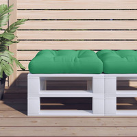 vidaXL Pallet Cushion Green 60x60x4.7" Fabric