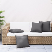 vidaXL Sofa Cushions 4 pcs Anthracite 23.6"x23.6" Fabric
