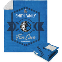 NBA Dallas Mavericks Dominion Personalized Silk Touch Sherpa Throw Blanket 50X60 Inches