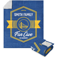 NBA Golden State Warriors Dominion Personalized Silk Touch Sherpa Throw Blanket 50X60 Inches