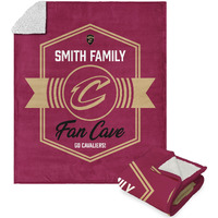 NBA Cleveland Cavaliers Dominion Personalized Silk Touch Sherpa Throw Blanket 50X60 Inches