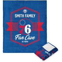 NBA Philadelphia 76ers Dominion Personalized Silk Touch Throw Blanket 50X60 Inches