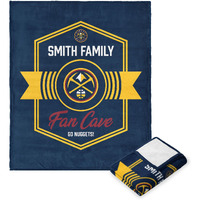 NBA Denver Nuggets Dominion Personalized Silk Touch Throw Blanket 50X60 Inches