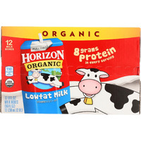 Horizon Organic Dairy Organic Low Fat 1 % Milk - Aseptic - 128 Fl Oz(D0102H5KW1X)
