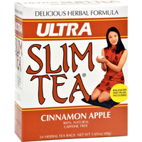 Hobe Labs Ultra Slim Tea cinnamon Apple - 24 Tea Bags(D0102H5W1V8)