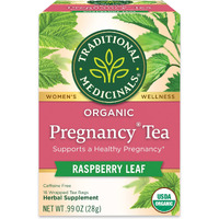 Traditional Medicinals Organic Pregnancy Tea Raspberry Leaf Herbal Tea, Supports Healthy Pregnancy, (Pack of 1) - 16 Tea Bags