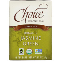 choice Organic Teas Jasmine green Tea - 16 Tea Bags - case Of 6(D0102H5KgUJ)