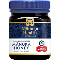 Manuka Health UMF 6+/MGO 115+ Manuka Honey (250g/8.8oz), Superfood, Authentic Raw Honey from New Zealand
