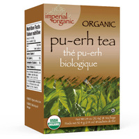 Uncle Lees Organic Pu-Erh Tea, 100% Natural Chinese Tea, Fresh & Full Earthy Flavor, Enjoy as Hot Tea or Iced Tea Beverages, Coffee Alternative, 18 Tea Bags per Box