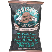 Dirty chips - Potato chips - cracked Pepper And Salt - case Of 25 - 2 Oz(D0102H5K5KT)