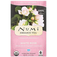 Numi Organic Tea White Rose, Full Leaf White Tea (6x16 Bag)6