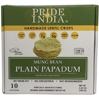 Plain Mung Bean Papadum 10 Ct (100gm) oz(D0102HPINWU.)