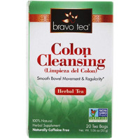Bravo Tea Colon Cleansing Herbal Tea Caffeine Free, 20 Tea Bags