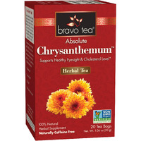 Bravo Tea Absolute Chysanthemum Herbal Tea Caffeine Free, 20 Tea Bags, 1 Count