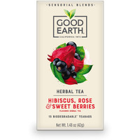 Good Earth Sensorials Hibiscus, Rose & Sweet Berries Herbal Tea 15 ct Box