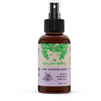 Multiuse Lavender Water Toner Mist for Face, Body, and Hair - Pure Distilled Lavender Water Spray - Soothes and Hydrates Skin, Scalp, Hair, & Nails - 2 oz