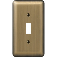 WALLPLATE 1 TOG BRSH BRS (Pack of 1)