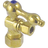 Kingston Brass CC53302 Quarter Turn Valves (5/8-Inch X 3/8-Inch OD Compression), Polished Brass