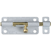BARREL BOLT GLV/BRASS 4" (Pack of 1)