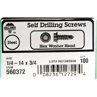 HWH DRL SCR 1/4-14X3/4 (Pack of 1)