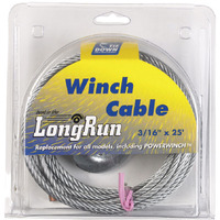 WINCH CABLE 25'3/16" (Pack of 1)