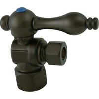 Kingston Brass CC43105 Quarter Turn Valves (1/2-Inch FIP X 3/8-Inch O.D. Compression), Oil Rubbed Bronze