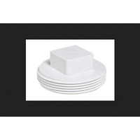 PLUG PVC S&D6"RAISED THR (Pack of 1)