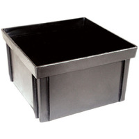 RISER BASIN SQ 12" BLK (Pack of 1)