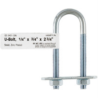 BOLT U 1/4""X3/4""X2.75"" (Pack of 10)