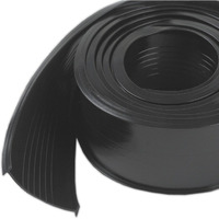 GARAGE DOOR BTM VNL9'BLK (Pack of 1)