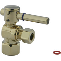 Fauceture CC43102DL Quarter Turn Valves (1/2-Inch FIP X 3/8-Inch O.D. Compression), Polished Brass